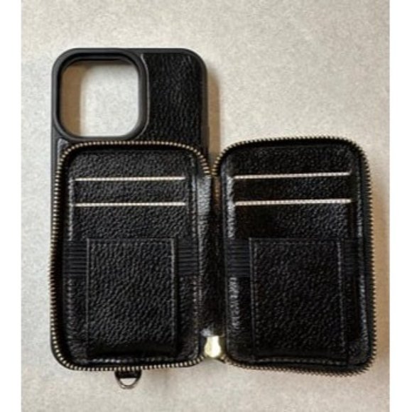 New IPhone 13 Wallet Case with Wristlet, Zipper Leather Case with RFID Blocking - Picture 2 of 2
